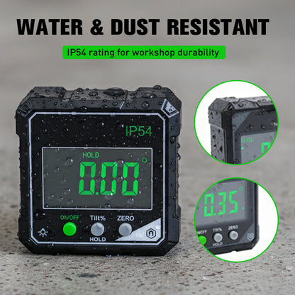 🔥Solange der Vorrat reicht 40 % Rabatt!🎉IP54 Wasserdichter magnetischer digitaler Winkelmesser