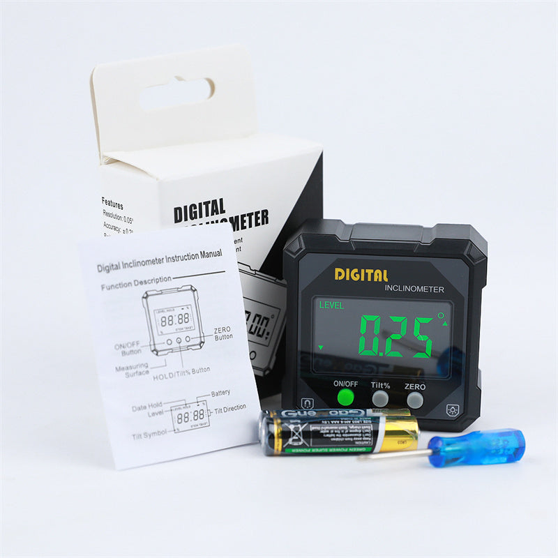 🔥Solange der Vorrat reicht 40 % Rabatt!🎉IP54 Wasserdichter magnetischer digitaler Winkelmesser