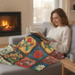 🔥Solange der Vorrat reicht 40 % Rabatt!🎉Kuschelige & weiche Flanelldecke mit Blumenmuster