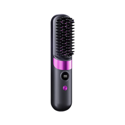💇‍♀️🔥 3-in-1 Kabellose Glättungsbürste – glätten, locken, entwirren – USB-C, 4 Stufen – perfektes Haar überall! ✨