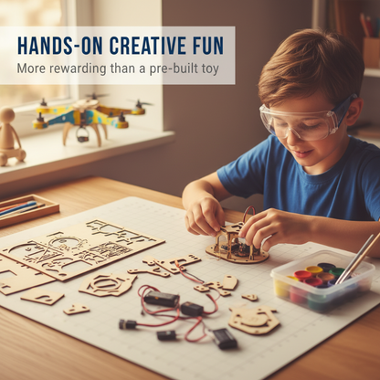 ✈️🚁 50% RABATT! DIY-Holz-Drohnen-Bausatz für Kinder – Höhenstabilisierung, stabile Fernsteuerung & extra Sicherheit! 🎁✨