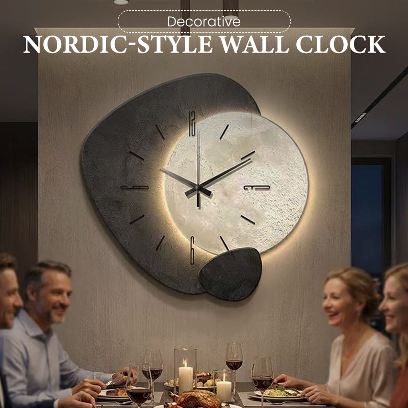 🔥Solange der Vorrat reicht 40 % Rabatt!🎉Dekorative Wanduhr im nordischen Stil