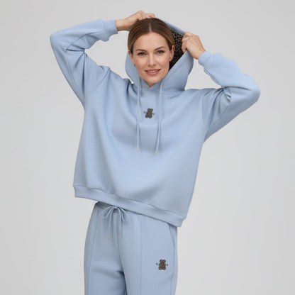 ✨🔥Lässiger Damen-Hoodie mit Leopardenmuster-Futter🐆