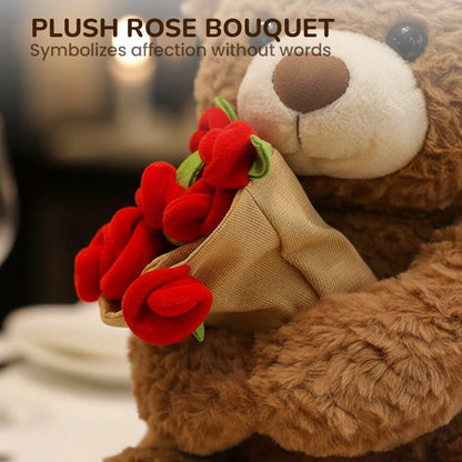 🔥Solange der Vorrat reicht 40 % Rabatt!🎉Tierbär-Geschenk mit Rosenstrauß