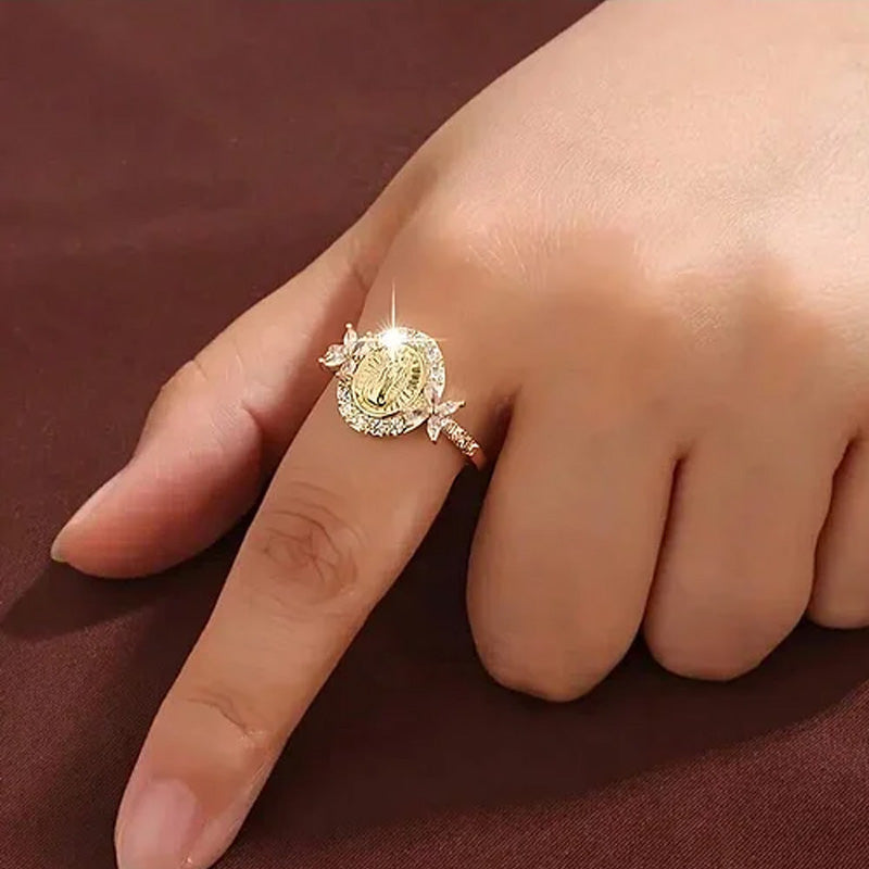 🔥Solange der Vorrat reicht 40 % Rabatt!💎 Eleganter Jungfrau-Maria-Ring – Symbol der Anmut & des Glaubens!