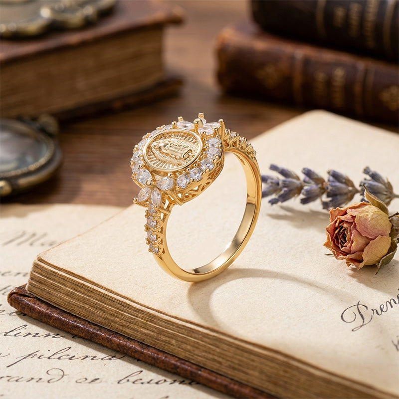 🔥Solange der Vorrat reicht 40 % Rabatt!💎 Eleganter Jungfrau-Maria-Ring – Symbol der Anmut & des Glaubens!