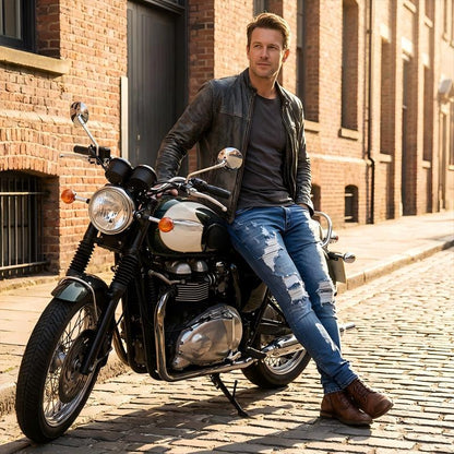 🔥Solange der Vorrat reicht 40 % Rabatt!🎉Stylische Herren-Skinny-Jeans mit Rissen