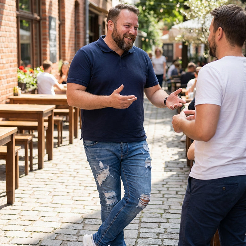 🔥Solange der Vorrat reicht 40 % Rabatt!🎉Stylische Herren-Skinny-Jeans mit Rissen