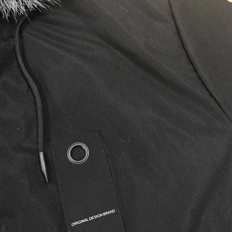 🔥Solange der Vorrat reicht 40 % Rabatt!🎉Winddichte, mittellange Parka-Jacke mit Kapuze für Herren