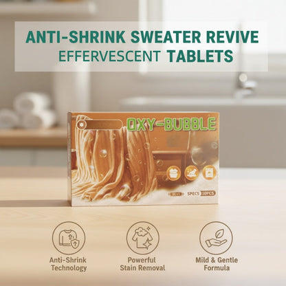 🧶 50% RABATT! 🧺 Sweater Revive Tabletten – Schrumpft nicht, Macht Pullover weich & Farbecht ⚗️