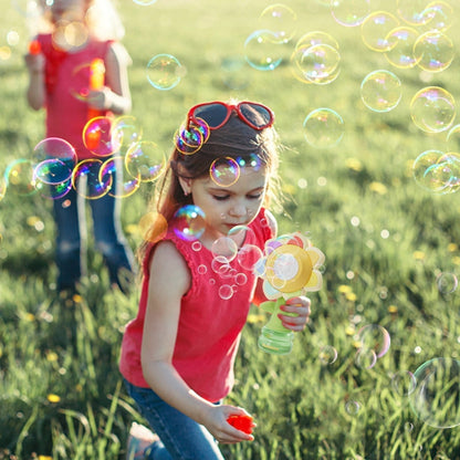 🔥Solange der Vorrat reicht 40 % Rabatt!🎉Sonnenblumenförmiges tragbares elektrisches Spielzeug zur Herstellung von Seifenblasen