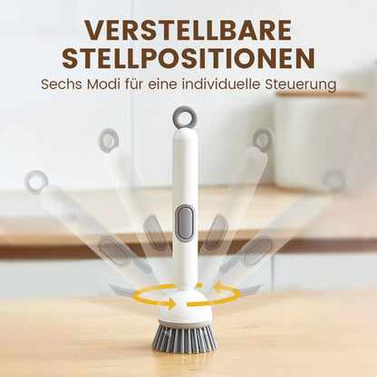 🍳 50% RABATT! 🧽 Drehbare Reinigungsbürste mit Langem Griff – Gründlich, Rückenfreundlich & Für Töpfe/Geschirr 💦