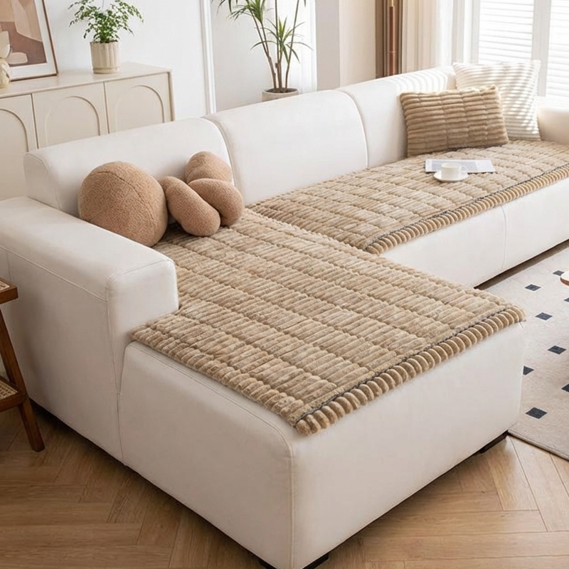 🔥Solange der Vorrat reicht 40 % Rabatt!🎉Gestepptes Cord-Sofa-Kissen mit rutschfester Unterseite