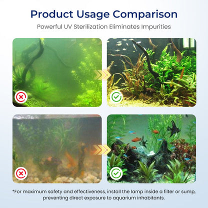 🥳HEISSER SALE 2026🥳💞50.000+ VERKAUFT!🐟🌊Tauchbare UV-Sterilisatorlampe mit Timer für Aquarien