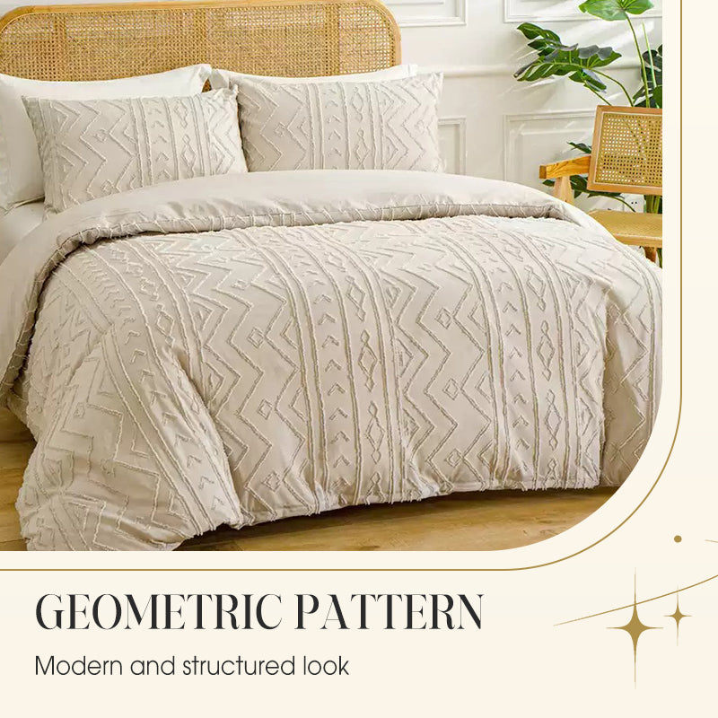 🔥Solange der Vorrat reicht 40 % Rabatt!🎉3-teiliges Cutwork-Tufting-Bettwäscheset