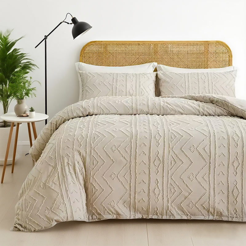 🔥Solange der Vorrat reicht 40 % Rabatt!🎉3-teiliges Cutwork-Tufting-Bettwäscheset