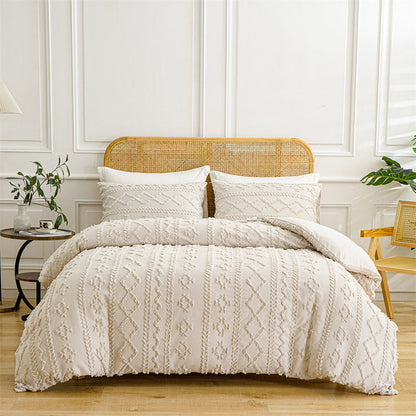 🔥Solange der Vorrat reicht 40 % Rabatt!🎉3-teiliges Cutwork-Tufting-Bettwäscheset