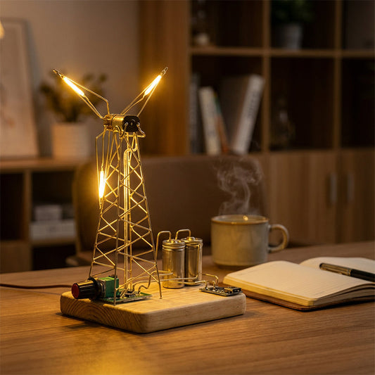 🔥Solange der Vorrat reicht 40 % Rabatt!🎉DIY Retro-Windmühlen-Nachtlicht-Set