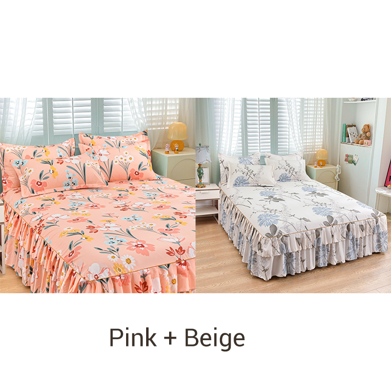 🔥Solange der Vorrat reicht 40 % Rabatt🛏️ Dreiteiliger Bettrock mit Rüschen