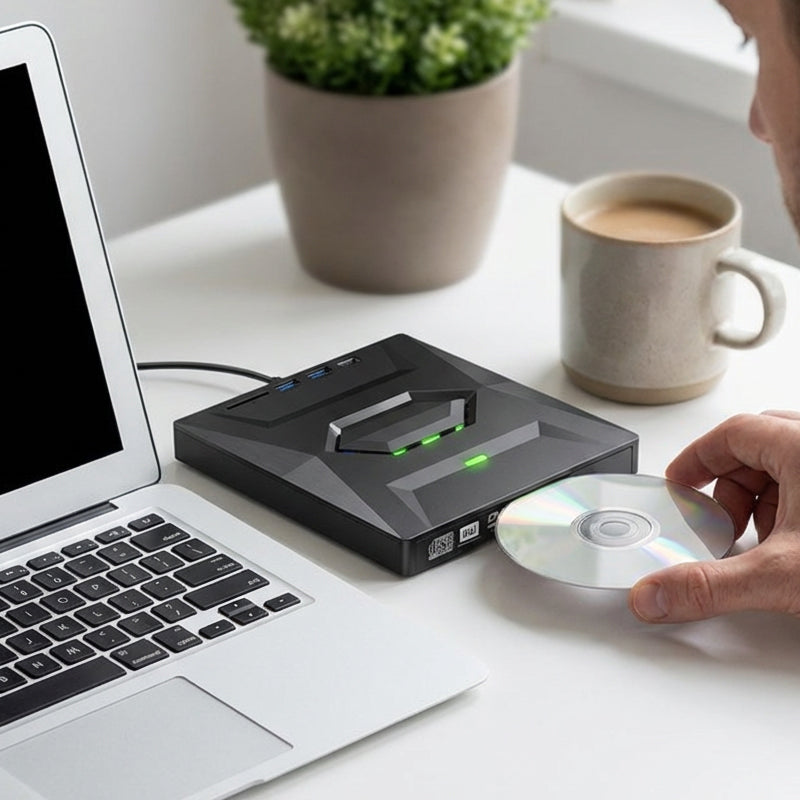 🔥Solange der Vorrat reicht 40 % Rabatt!🎉Ultraflaches externes DVD-Laufwerk