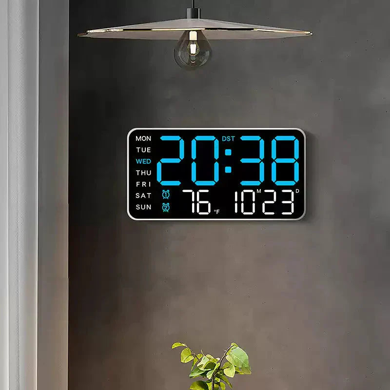 📢📢50 % RABATT !! ⏰Multifunktionale dekorative LED-Digital-Wanduhr，Die grenzenlose Digitaluhr für das moderne norwegische Zuhause