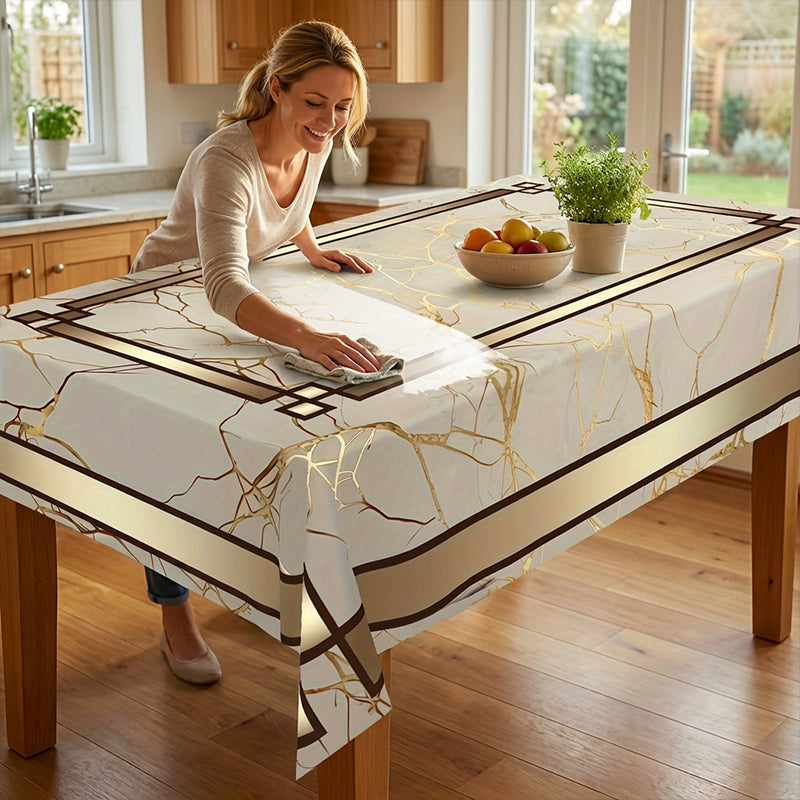 🔥Solange der Vorrat reicht 40 % Rabatt!🎉Wasserdichte Tischdecke mit Marmorprint