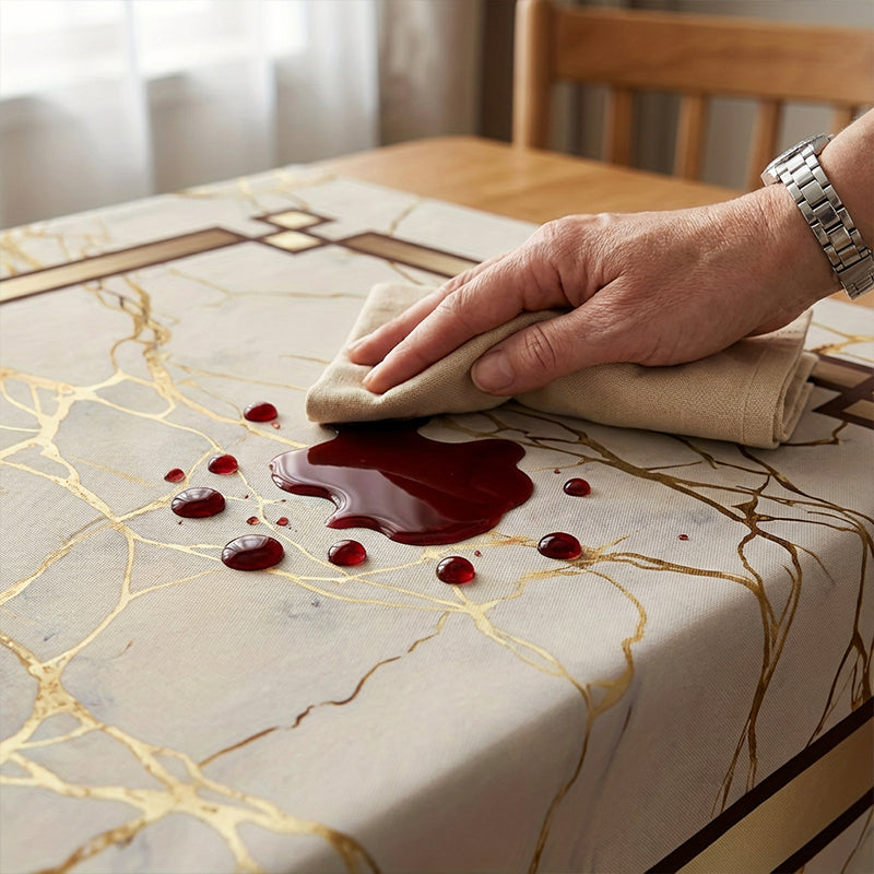 🔥Solange der Vorrat reicht 40 % Rabatt!🎉Wasserdichte Tischdecke mit Marmorprint