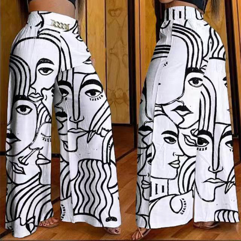 🔥Solange der Vorrat reicht 40 % Rabatt!🎉Damen-Hose mit hohem Bund, weitem Bein und Gürtelakzent💓