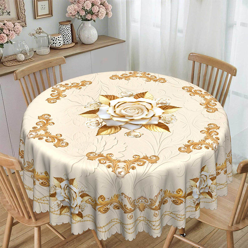🔥Solange der Vorrat reicht 40 % Rabatt!🎉Wasserdichte goldene Rosen-Tischdecke