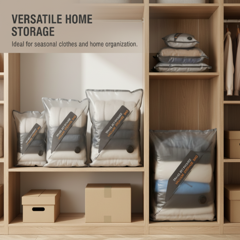 🧳 Kabellose Vakuumkompressionsbeutel-Set für Reisen – Sparen Sie 50 % Stauraum, kein Stromverbrauch, einfache Aufbewahrung für Senioren 📦
