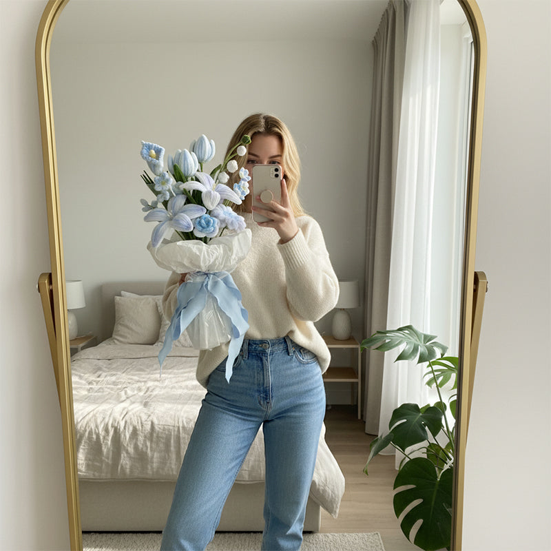 🔥Solange der Vorrat reicht 40 % Rabatt!🎉DIY-Set für Blumenstrauß aus Pfeifenreinigern DIY