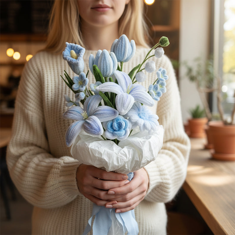 🔥Solange der Vorrat reicht 40 % Rabatt!🎉DIY-Set für Blumenstrauß aus Pfeifenreinigern DIY