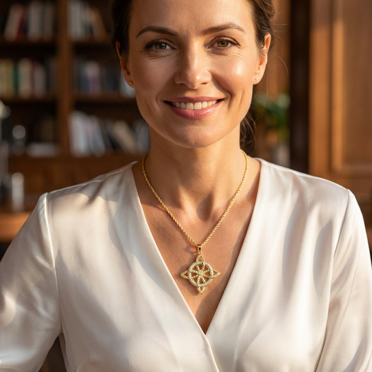 🔥Solange der Vorrat reicht 40 % Rabatt!🎉Unisex Witch Knot Pendant Necklace📿