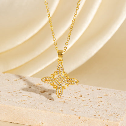 🔥Solange der Vorrat reicht 40 % Rabatt!🎉Unisex Witch Knot Pendant Necklace📿