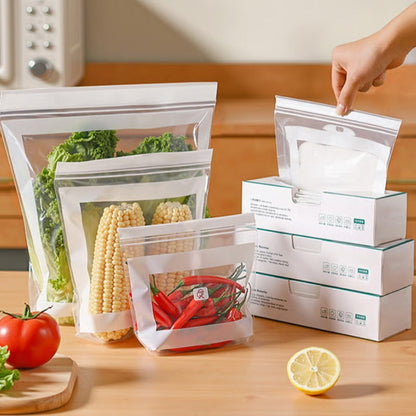 🔥Solange der Vorrat reicht 40 % Rabatt!🎉Transparent Food-Grade Reinforced Double-Seal Bags