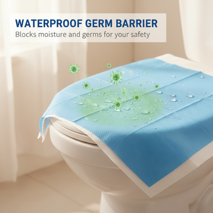 🏆Flash-Sale⚡Über 50.000 verkauft! Fast ausverkauft – 💥Einweg-Toilettensitzauflagen, wasserdicht – hygienisch, bequem und perfekt für Reisen und öffentliche Toiletten 🧳