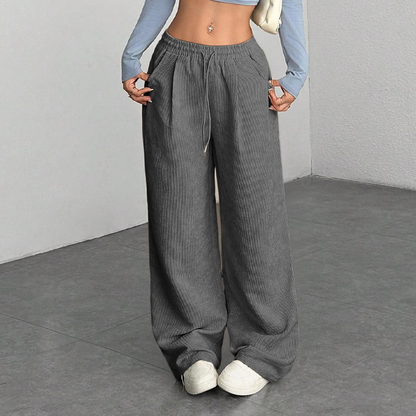 ⌛ Nur noch 3 Tage – 50 % auf alles! ⏰Lässige Weite Cordhose für Damen