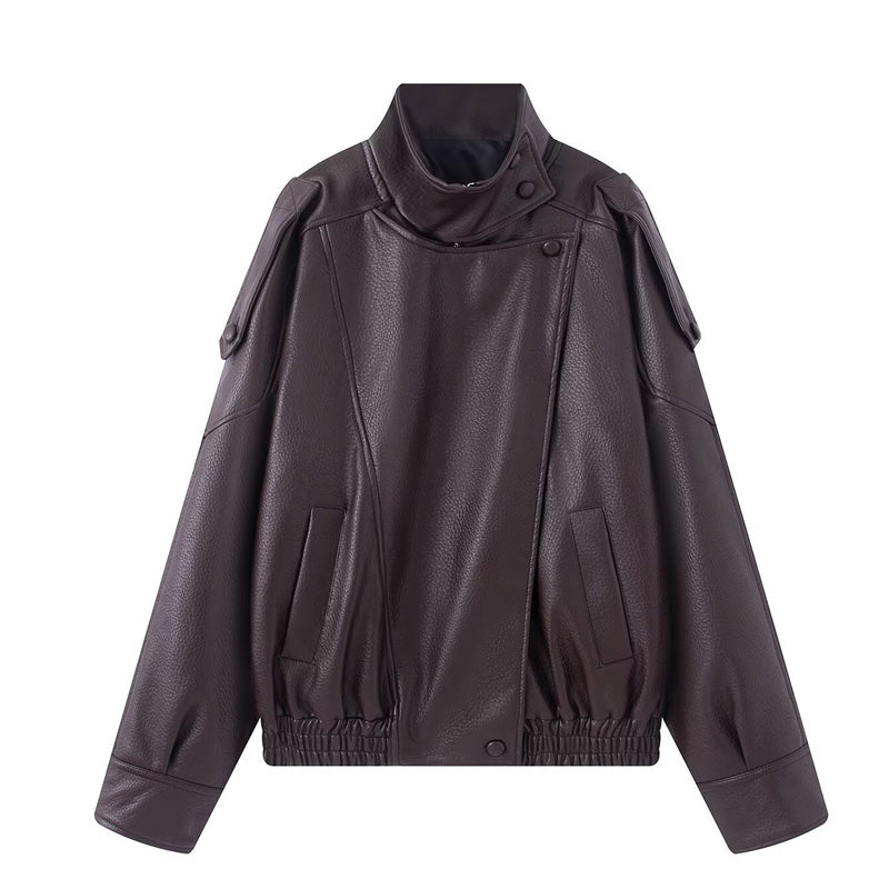 🔥 Die ultimative Attitüde – Bikerjacke aus Kunstleder – Ausgefallener Stil & Tragekomfort für jeden Tag 【Begrenzte Stückzahl】