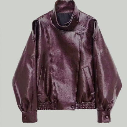 🔥 Die ultimative Attitüde – Bikerjacke aus Kunstleder – Ausgefallener Stil & Tragekomfort für jeden Tag 【Begrenzte Stückzahl】