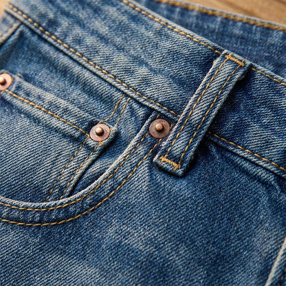 🔥Solange der Vorrat reicht 40 % Rabatt!🎉Damen-Vintage-Hochbund-Weitbeinjeans