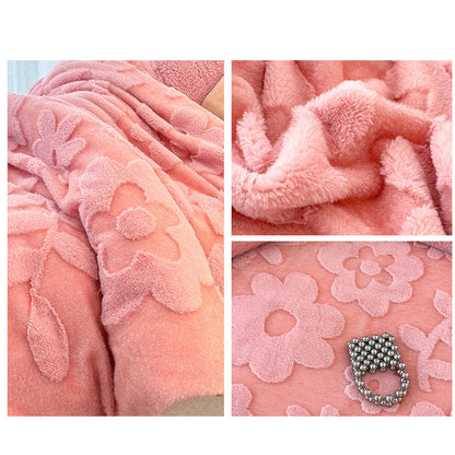 🔥Solange der Vorrat reicht 40 % Rabatt!🎉Doppellagige Plüsch-Jacquard-Decke