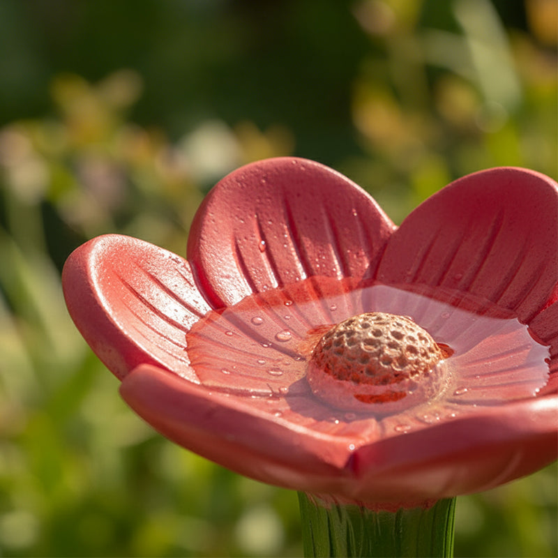 🌿🌸 Keramische Bienentränke in Blütenform💦🐝Praktischer Wasserspender für Bienen, wetterfest & nachhaltig – schonend für Insekten!