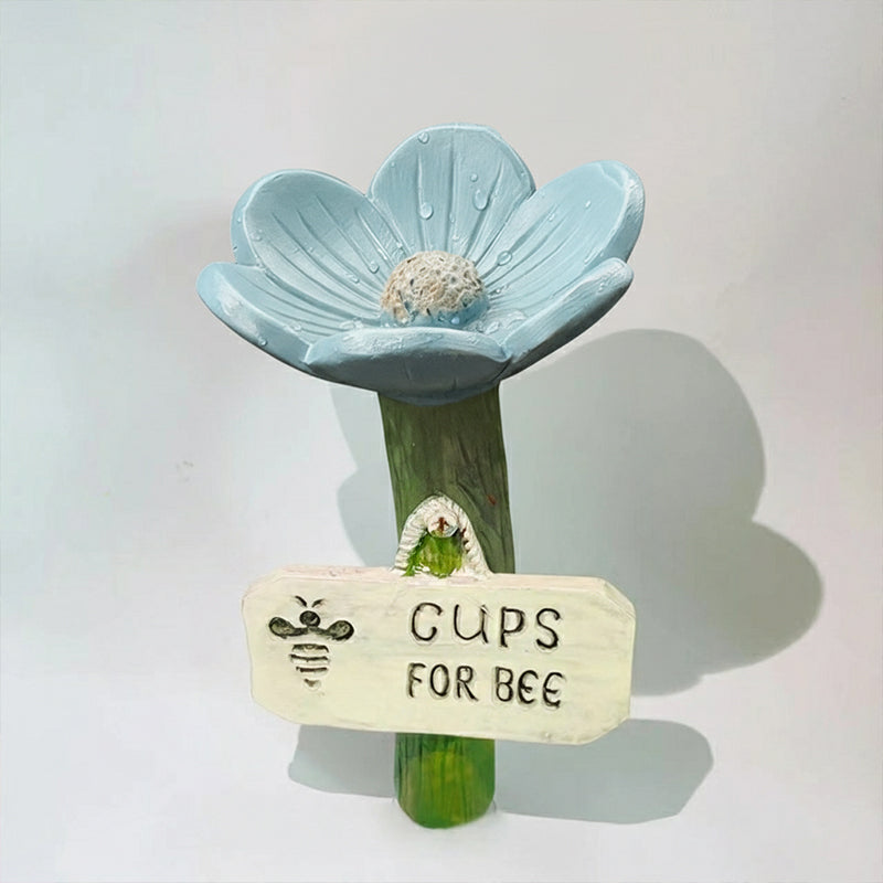 🌿🌸 Keramische Bienentränke in Blütenform💦🐝Praktischer Wasserspender für Bienen, wetterfest & nachhaltig – schonend für Insekten!