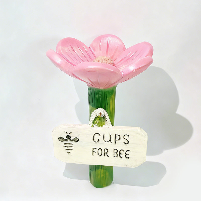 🌿🌸 Keramische Bienentränke in Blütenform💦🐝Praktischer Wasserspender für Bienen, wetterfest & nachhaltig – schonend für Insekten!