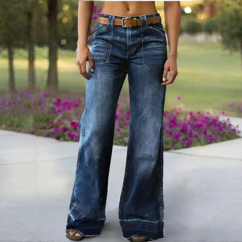 📢📢60 % Rabatt!! ⏰Retro-Jeans für Damen mit Taschen