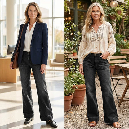📢📢60 % Rabatt!! ⏰Retro-Jeans für Damen mit Taschen