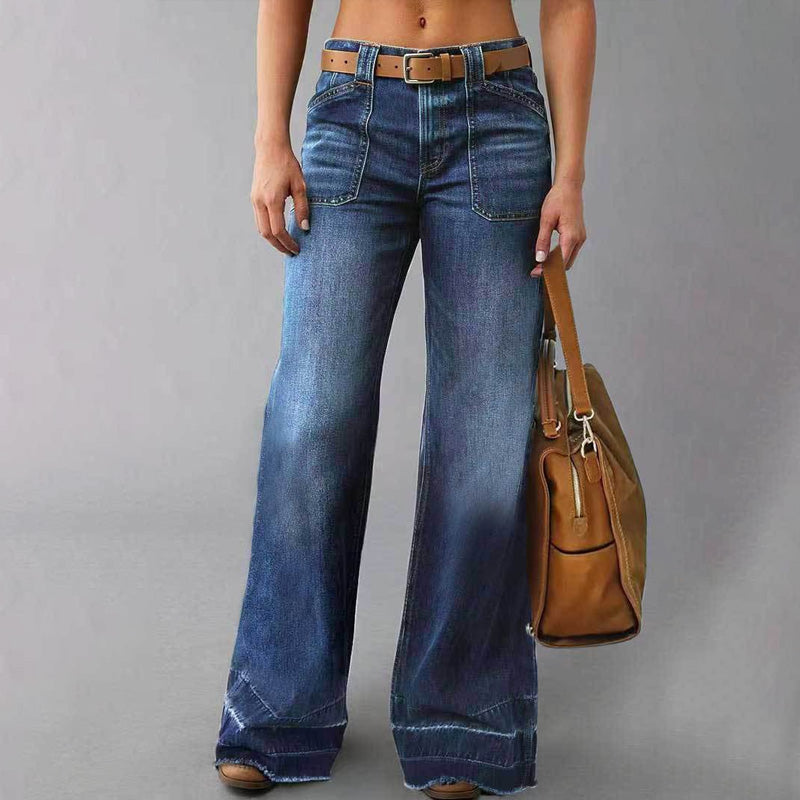 📢📢60 % Rabatt!! ⏰Retro-Jeans für Damen mit Taschen