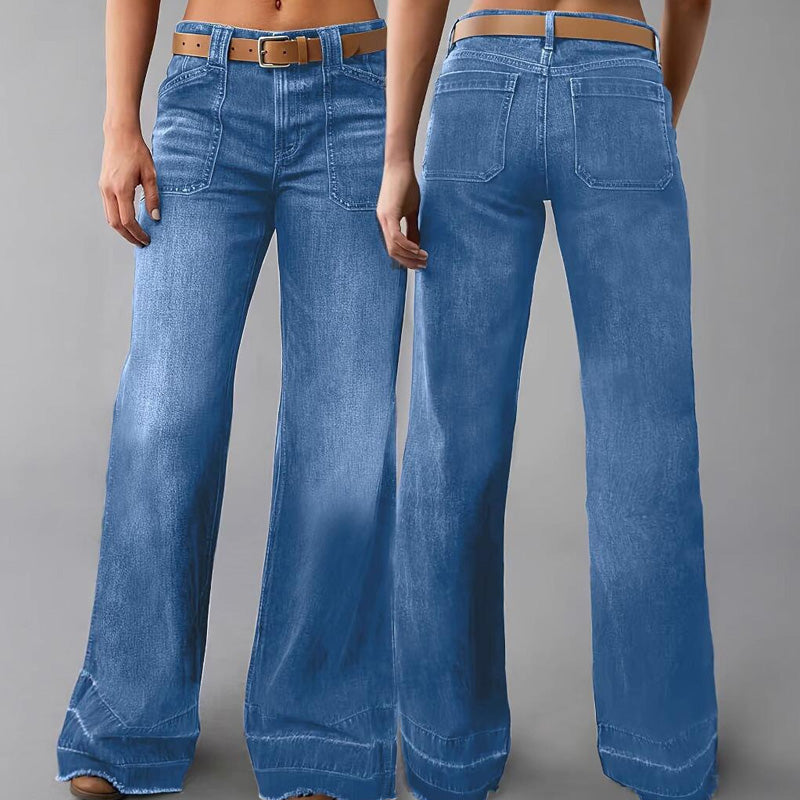 📢📢60 % Rabatt!! ⏰Retro-Jeans für Damen mit Taschen