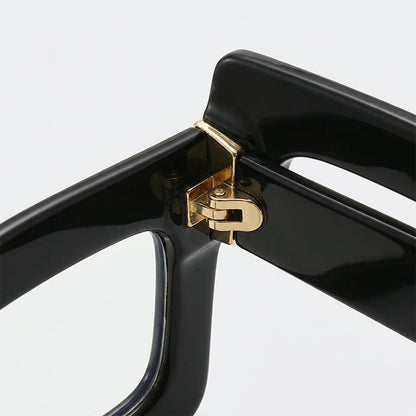 🔥Solange der Vorrat reicht 40 % Rabatt!🎉Schicke, übergroße, quadratische, lichtundurchlässige Brille in Blau