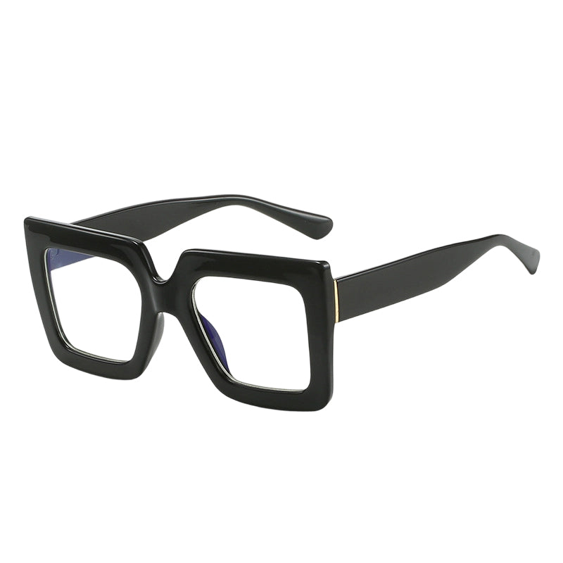 🔥Solange der Vorrat reicht 40 % Rabatt!🎉Schicke, übergroße, quadratische, lichtundurchlässige Brille in Blau